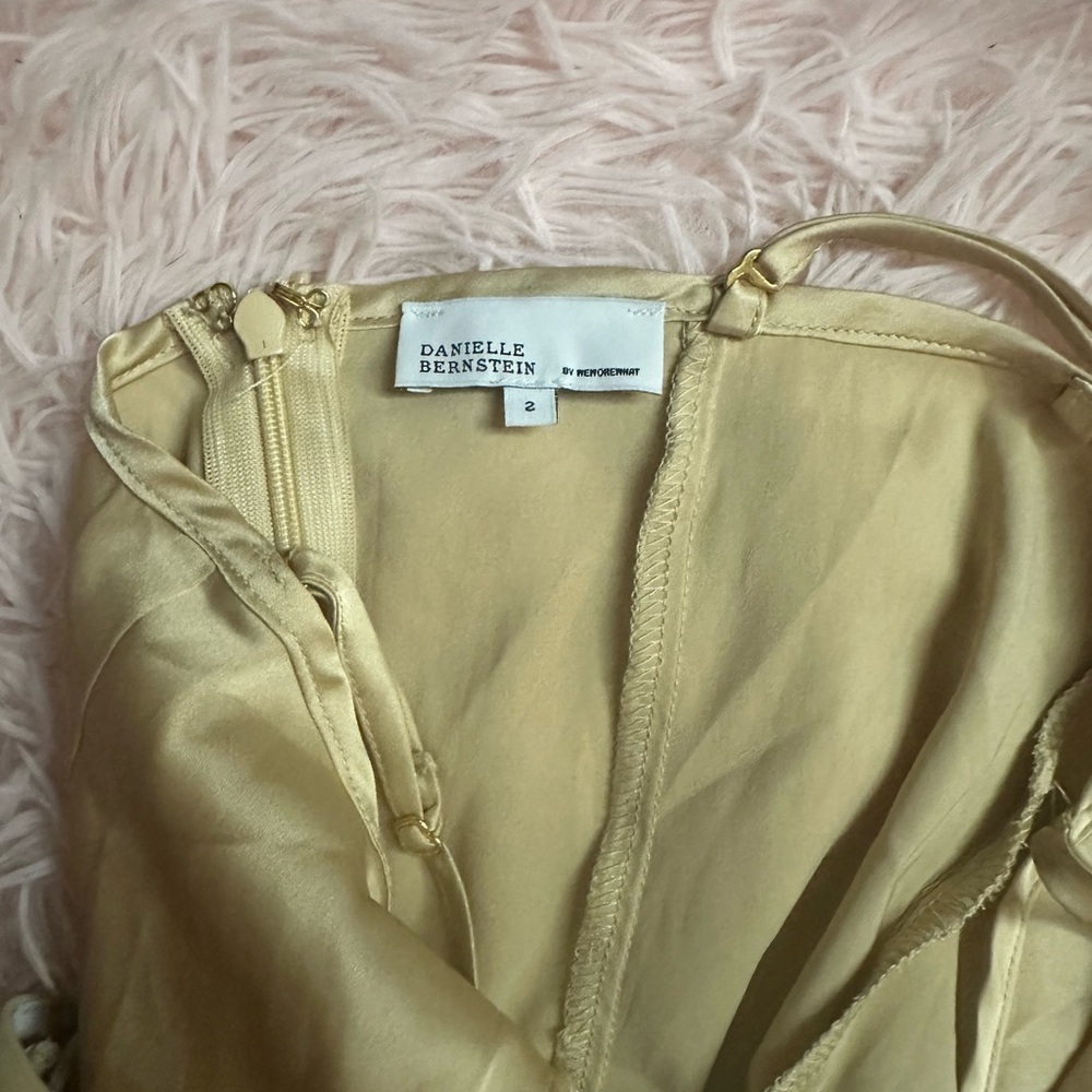 WeWoreWhat gold camisole bodysuit - Picture 6 of 7